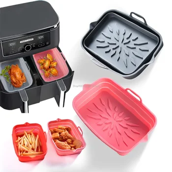 Foldable Silicone Tray for Air Fryer, Reusable Baking Liner 1