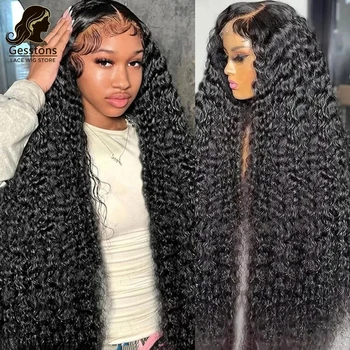 40 42 Inch Curly Wigs Deep Wave 13x4 13x6 Hd Lace Frontal Wigs Human Hair Water Wave 360 Lace Front Wig Remy Brazilian For Women 1