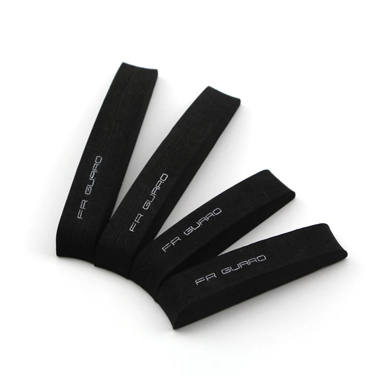 Set of 4 Car Door Edge and Mirror Protection Strips - Anti-Collision Rubber Guards