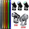 Outdoor LED Wall Spotlights 9W 20W Landscape Lighting AC220VDC12V Red Green Blue RGB Spotlights IP65 Waterproof a Beam of Light 1
