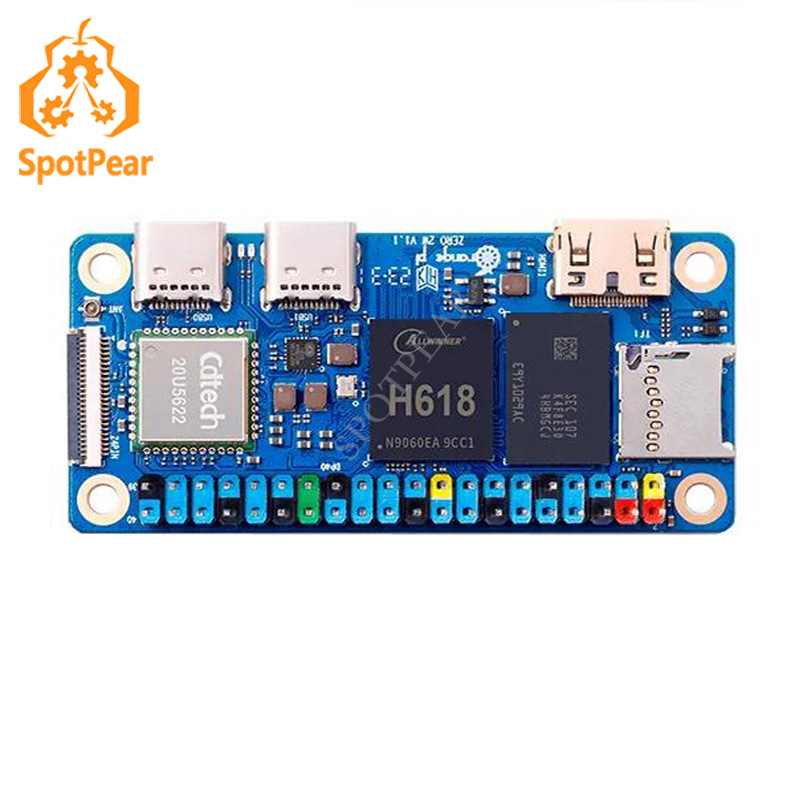 Orange Pi Zero 2W 4GB//2GB/1.5GB/1GB Android TVBox Linux IoT WiFi Allwinner H618 Better Than Raspberry Pi Zero