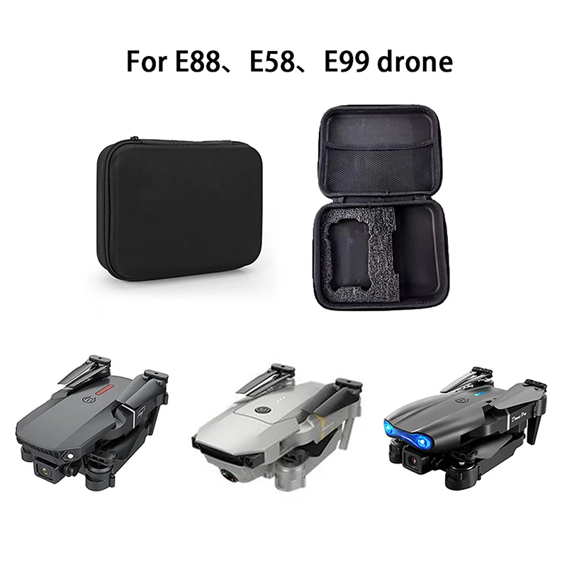 Sac de rangement drone E88 E58 E99 - Étui de transport EVA noir