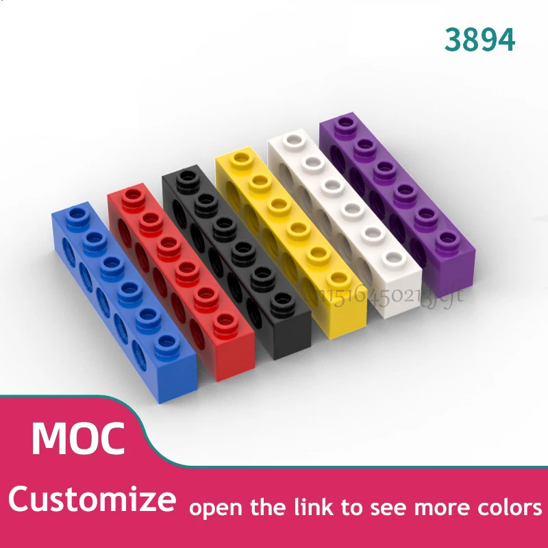 구멍이 있는 기술 3894 벽돌, 두꺼운 벽돌 모델 빌딩 블록, 호환 액세서리 부품..