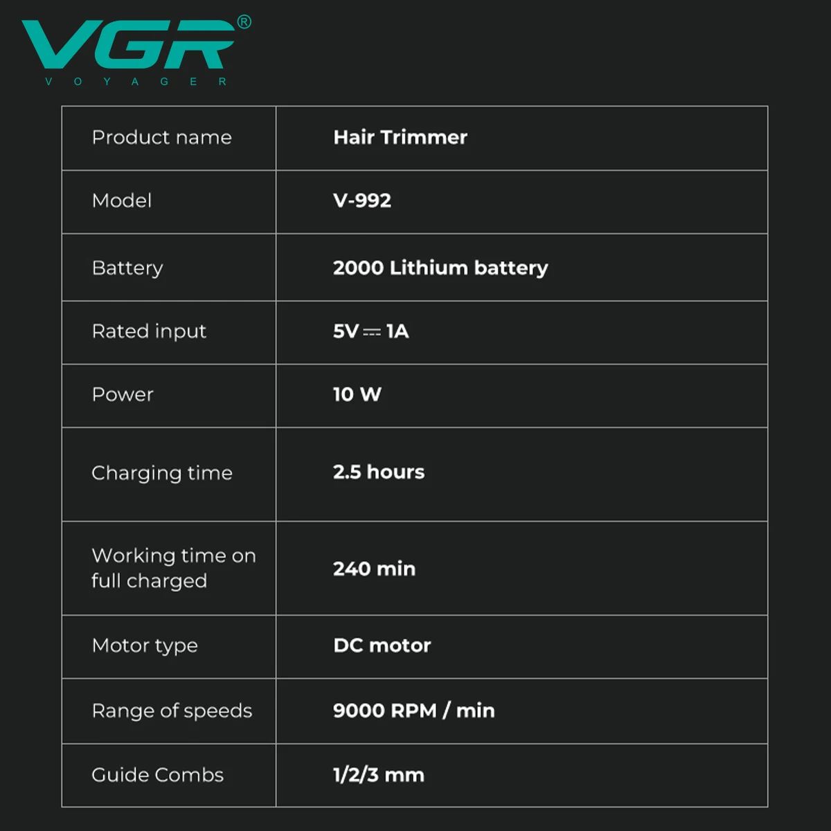VGR ماكينة قص الشعر ماكينة قص الشعر الاحترافية ماك...