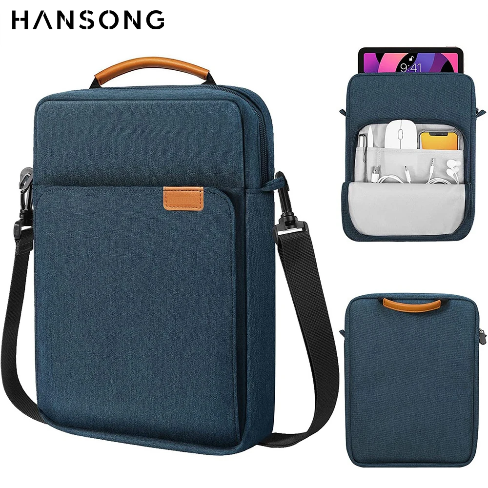 Bolsa Protetora à Prova de Choque Capa Multi Bolsos Bolsa para Ipad Samsung Xiaomi Bolsa para Tablet de a 13