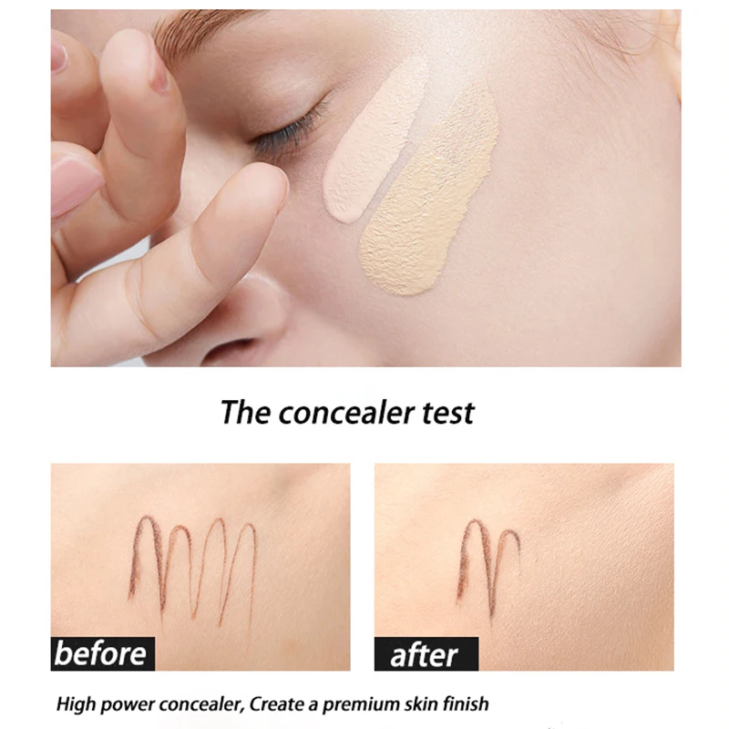 High Coverage Foundation Air Cushion Natura Compact Concealer Oil Control Waterproof  Face Pendant Base Shooting BB Cream Makeup 4
