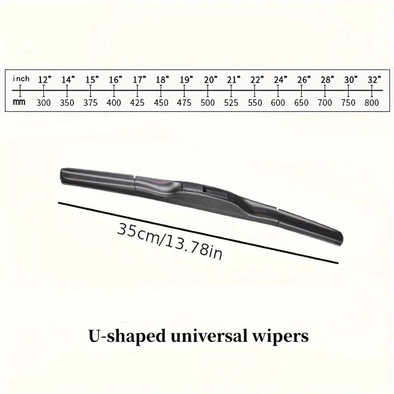 Three Stage Car Wiper Universal Mute Durable High Quality Multi Size Windshield Delicate Rubber Wiper Auto Parts 1PC 3