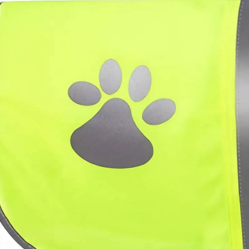 Breathable high visibility dog reflective safety vest for walking running to keep dogs visible safe from cars and motorcycle reflective safety vest