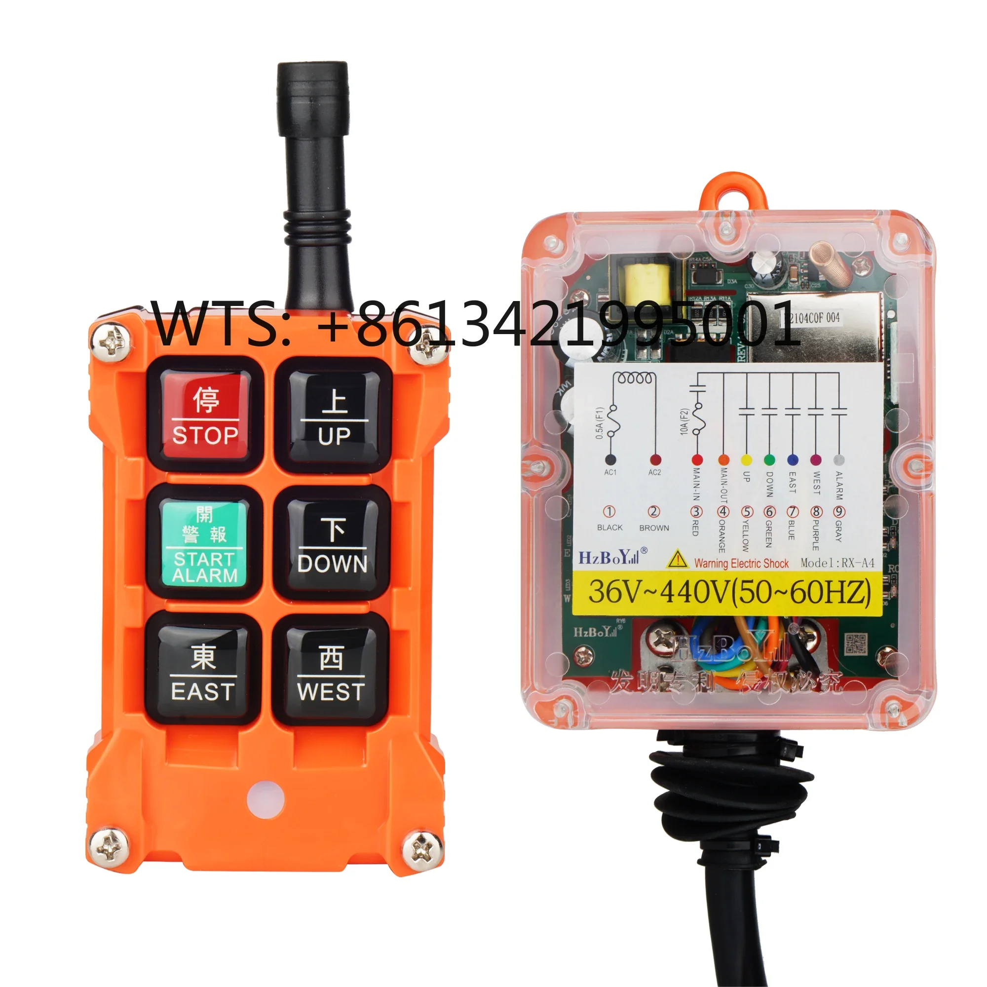 F21-4S 4 single speed buttons factory price wireless remote control for crane