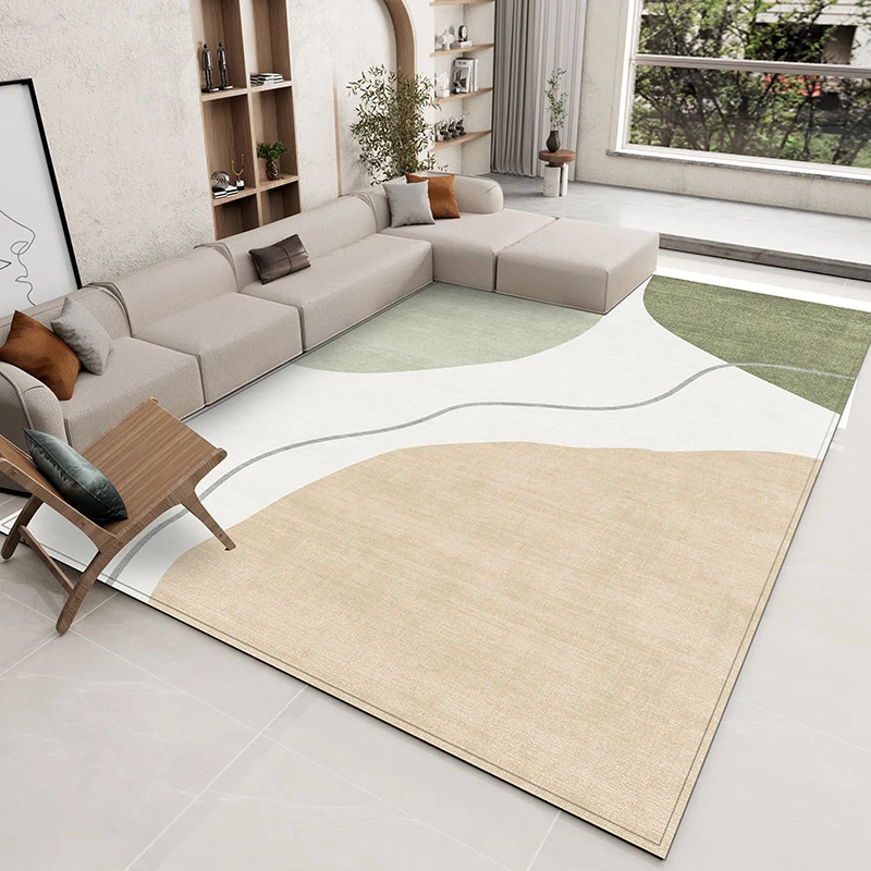 Simple Abstract Living Room Decoration Carpet Light Luxury Bedroom Bedside Plush Rug Home Balcony Bay Window Fluffy Soft Rugs