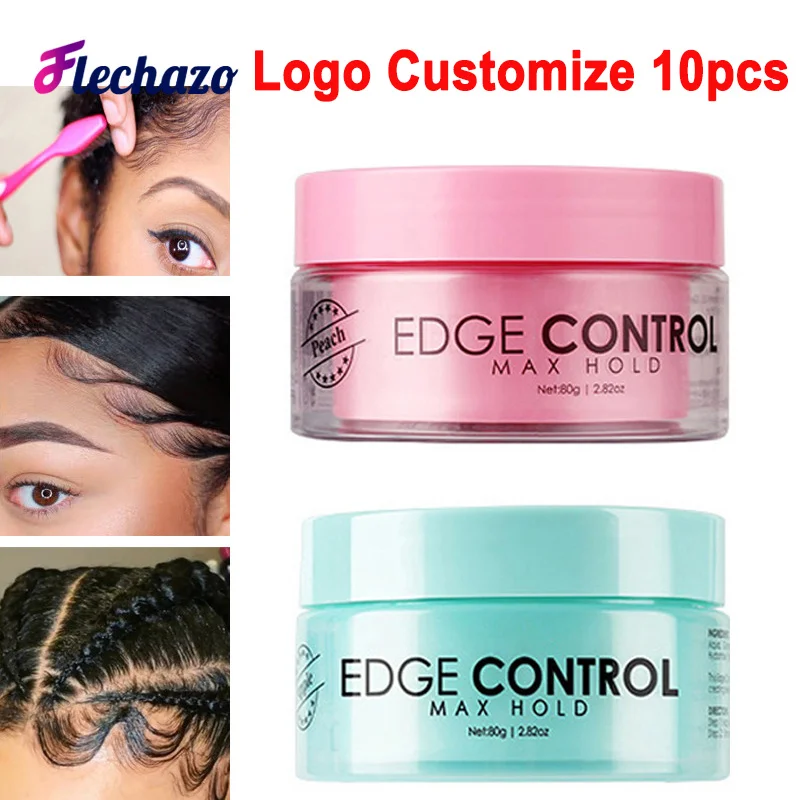 

Edge Control With Private Label Long Lasting Strong Hold Edges Control Gel 10Pcs Baby Hairs Edge Control With Logo Good Smell