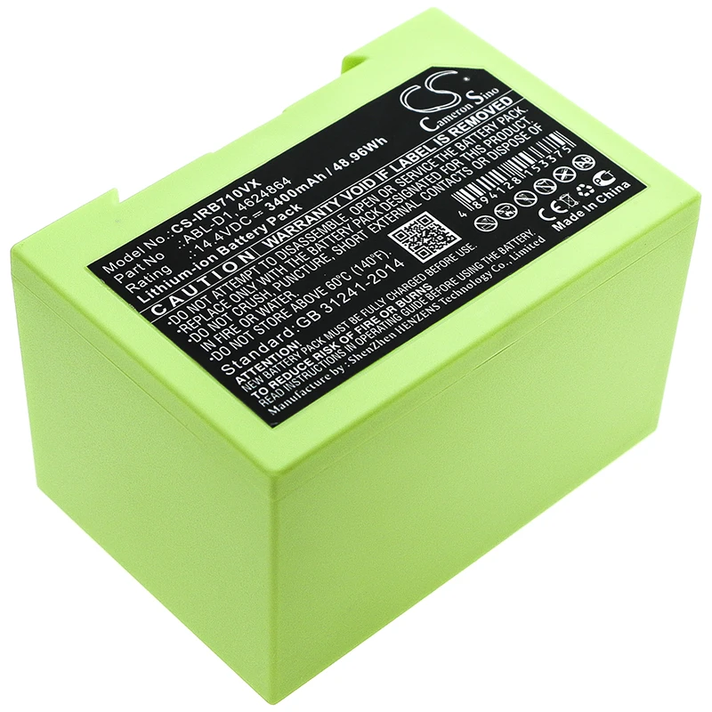 

CS Vacuum Battery for iRobot Roomba i7 i7+ e5 e6 7150 7550 5150 e5150 e5154 e5152 e5158 Fits 4624864 ABL-D1 ABL-D2 3400mAh