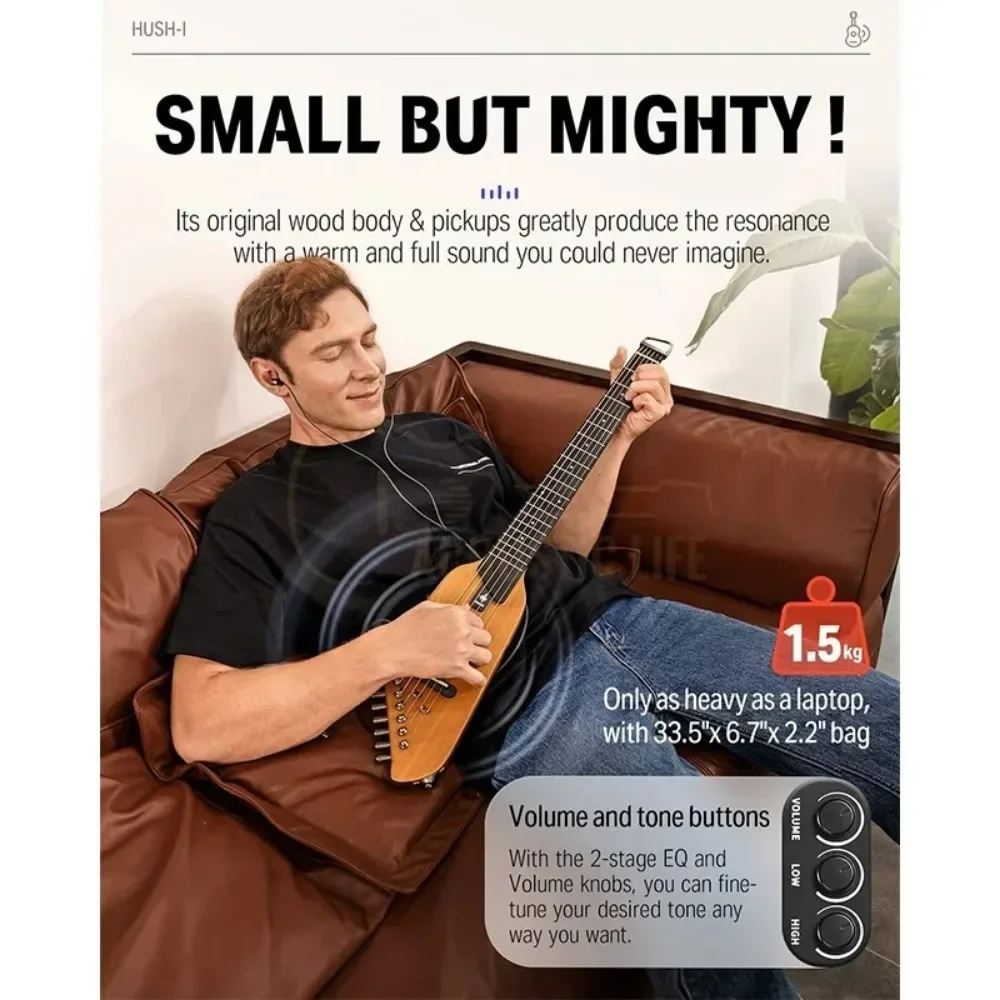 Headless Electric Guitar Donner HUSH-I
