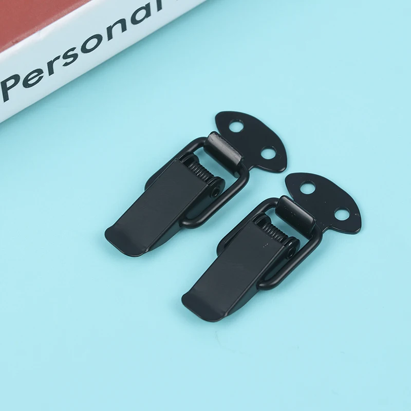 

2PCS Luggage flat mouth buckle toolbox spring lock stainless steel small buckle