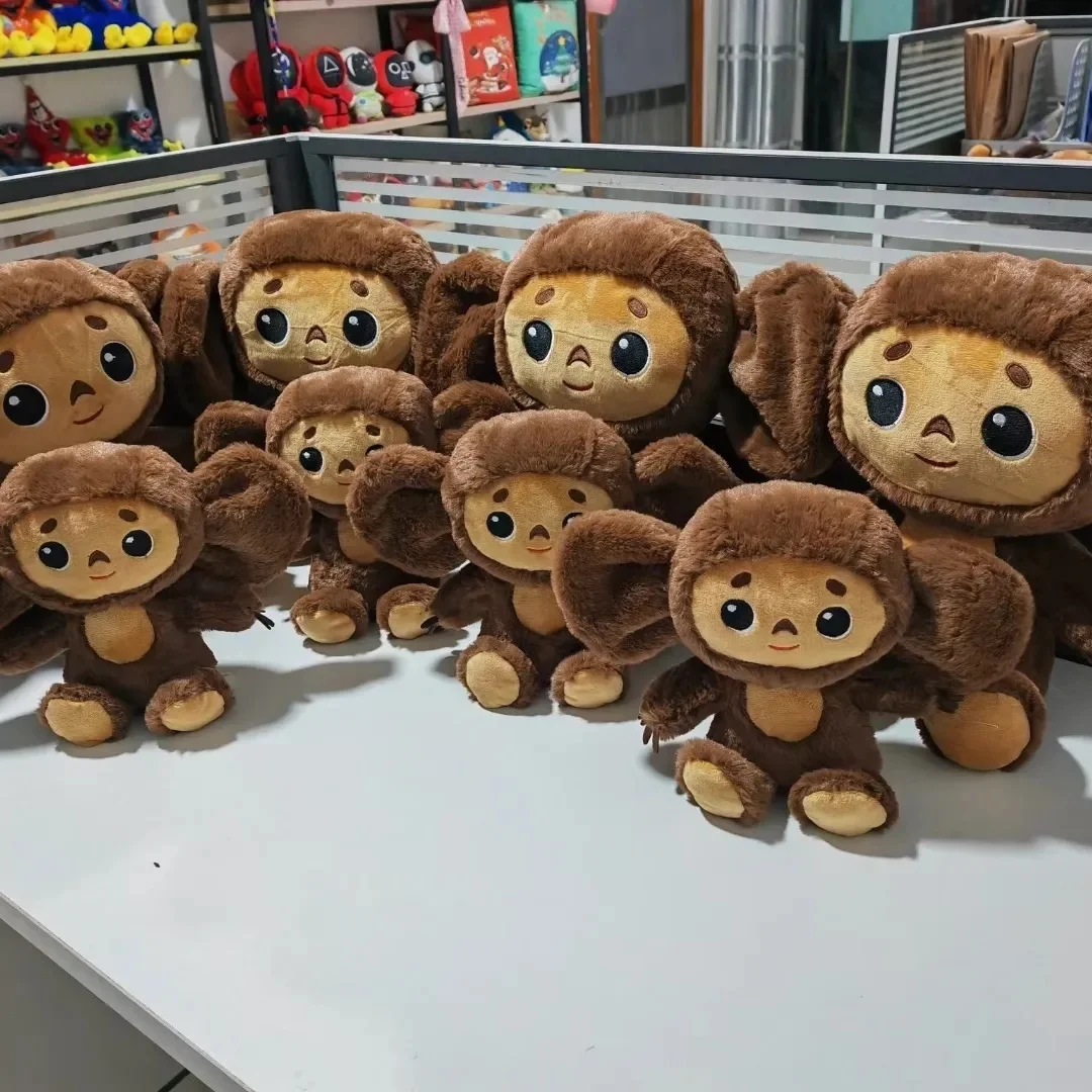 Peluche de dessin animé russe Cheburashka pour enfant, jouet en forme de  singe aux grands yeux, joli oreiller, idée de cadeau, 18/23cm - AliExpress