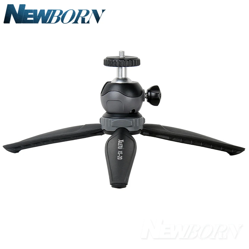 Phone Tripod Mini Desktop Stand for Camera Smartphone with Detachable Ball head