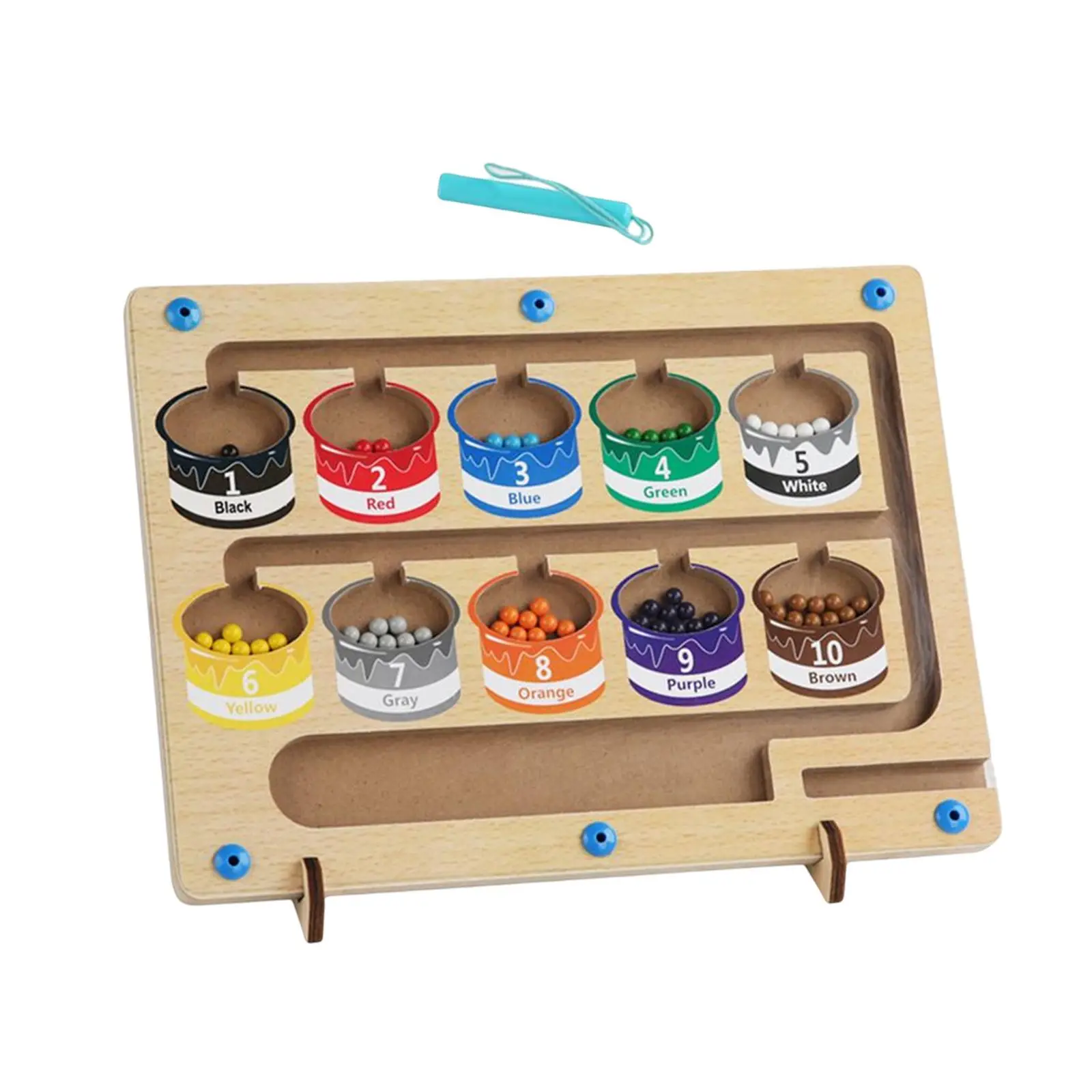 

Color Sorting Counting Board Fine Motor Skills Bead Maze toys board Games Family Games