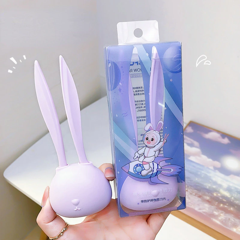 Rabbit Facial Blades Shaping Knifes Eyebrow Trimmers Eye Brow Shaver Safe Face Hair Removal Razor Blades Make Up Tools for Women
