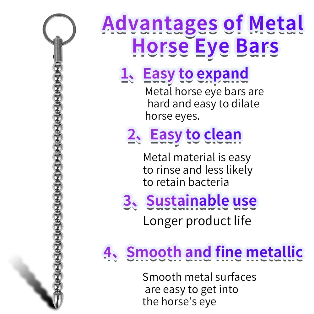 Ejaculation Delay Toy Urethral Sound Dilator Metal Sex Toy for Men Catheter Beads Masturbator Prostate Stimulation Penis Plug