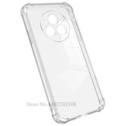 Silicone Shockproof Clear Transparent Soft Back Cover Case for Realme 14ProPlus (Transparent Case)