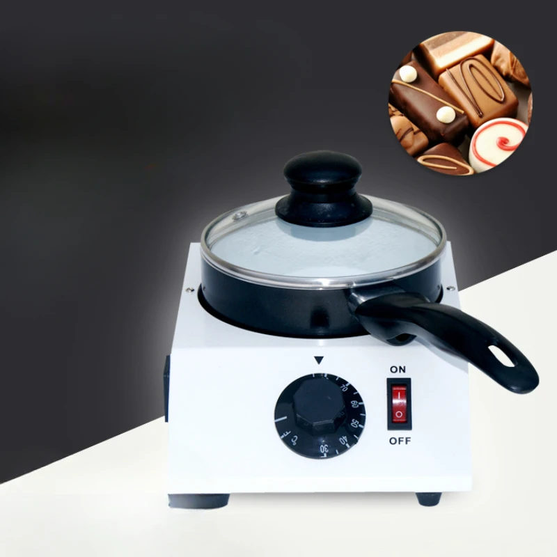 220V/110V Mini Electric Chocolate Melting Machine Single Pot Ceramic Non-Stick Pot Baking Furnace