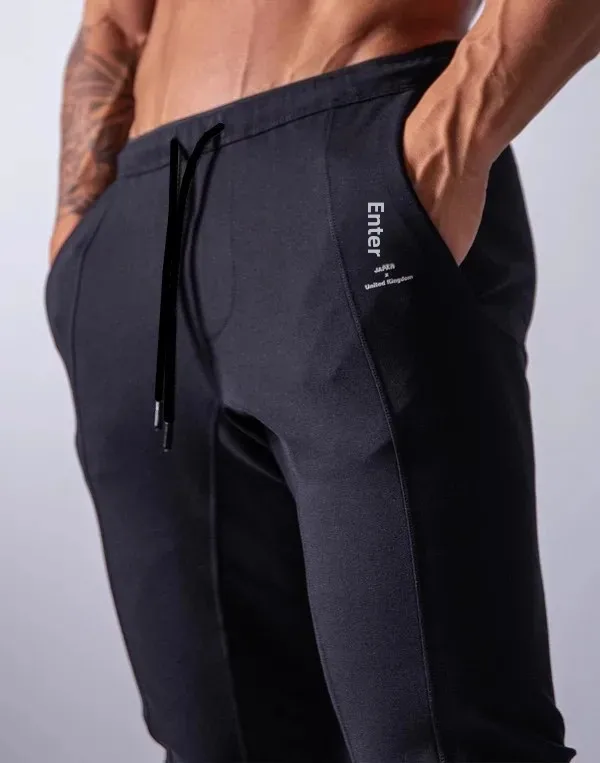 New Men's Fitness Running Training Slim Fit Pants Belted Sporty Casual Sweatpants Long Sports Pants for Active Lifestyle