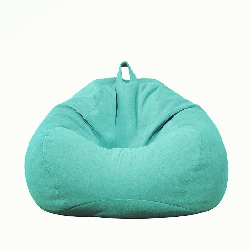 Portable Lazy Beanbag Chair Sofa Set living Room Decor Furniture Bean Bag Chair Single Fabric Sofa Balcony Bedroom Tatami Bean Bag Cover