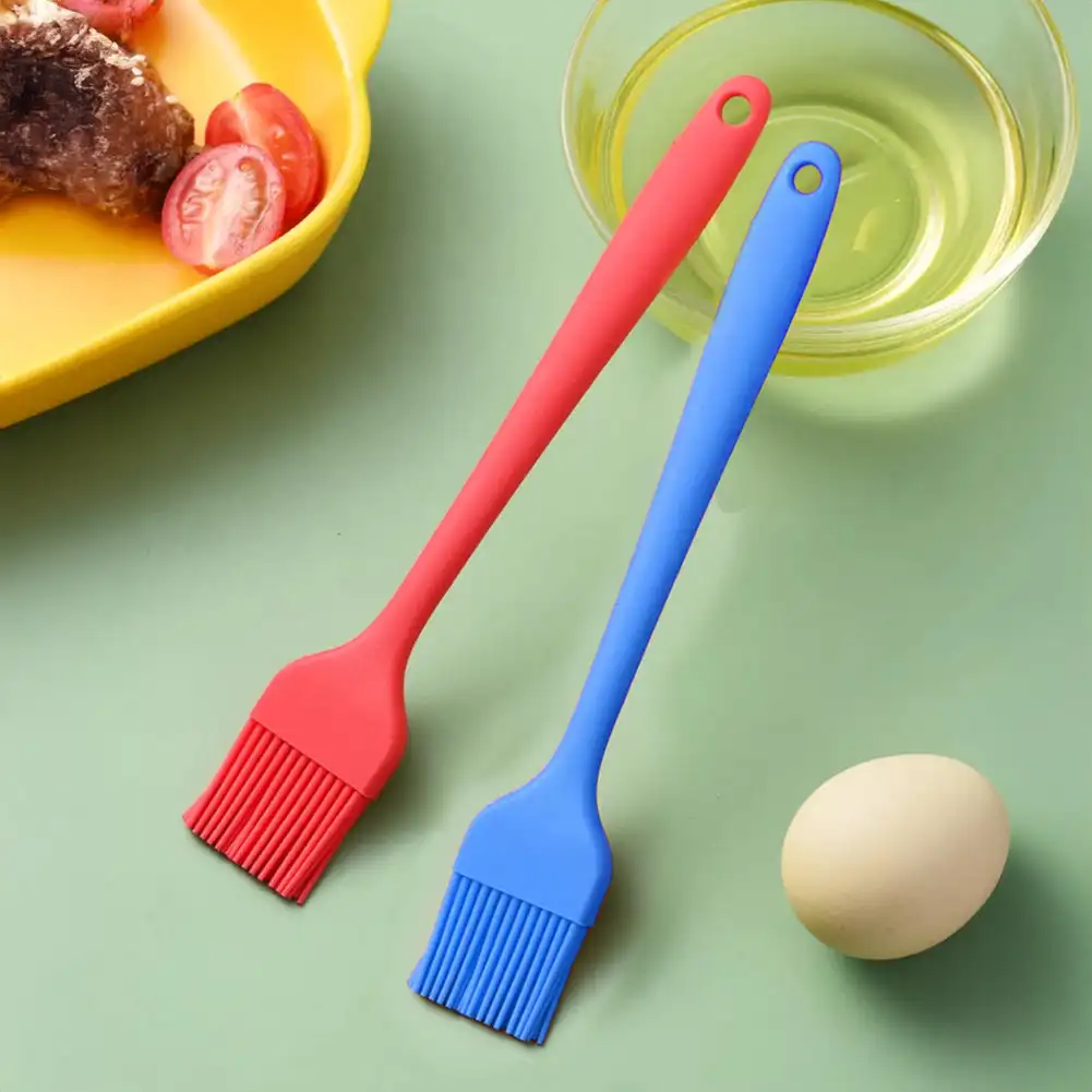 Silicone Barbeque Brush Cooking BBQ Basting Brush Upgrade Heat Resistant Pastry Brushes Oil Brush Cooking Baking and Grilling