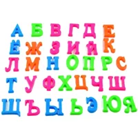 Russian Letters Fridge Magnets Baby Early Childhood Colored Non-toxic and Tasteless Infant Russia Toys Educational Gift  2.5-4CM 1