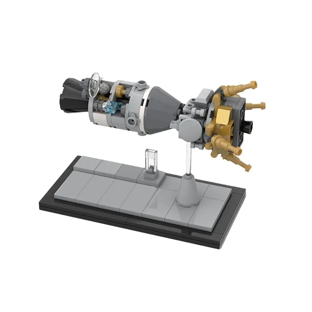 Moc Building Block Ideas Mini Apollo Saturn V Space Carrier Rocket Block 7022 Moc Modular Brick Education Model Best Kids Toys