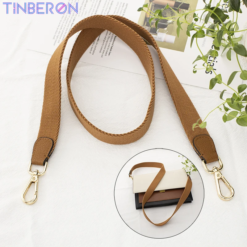 TINBERON Canvas Bag Strap woman Crossbody Bag Shoulder Strap Solid