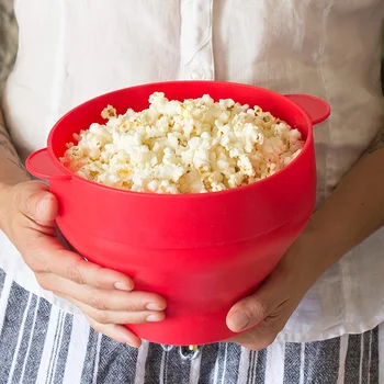 Foldable Silicone Popcorn Bucket 1