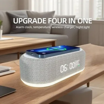 Alarm Clock Wireless Charging Night Lamp 1