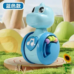 Roly Poly Infant Tumbler Toys - Engaging Early Education (BlueDinosaur)