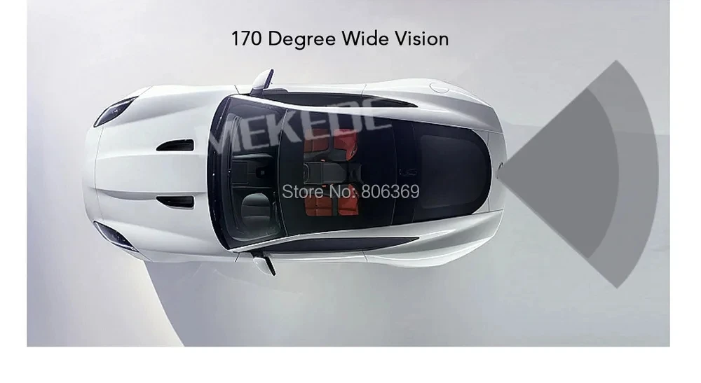 Description Picture 5 of itemMEKEDE Car Rear View Fisheye camera AHD 1080P Waterproof Vehicle Camera Night Vision for Rear View Universal Camera Reverse