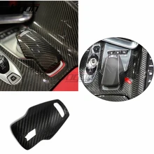 JOGON Console centrale per auto in fibra di carbonio pomello del cambio pomello del pannello laterale copertura della striscia della portiera Trim per Corvette C8 coupé Z51 2020-2022