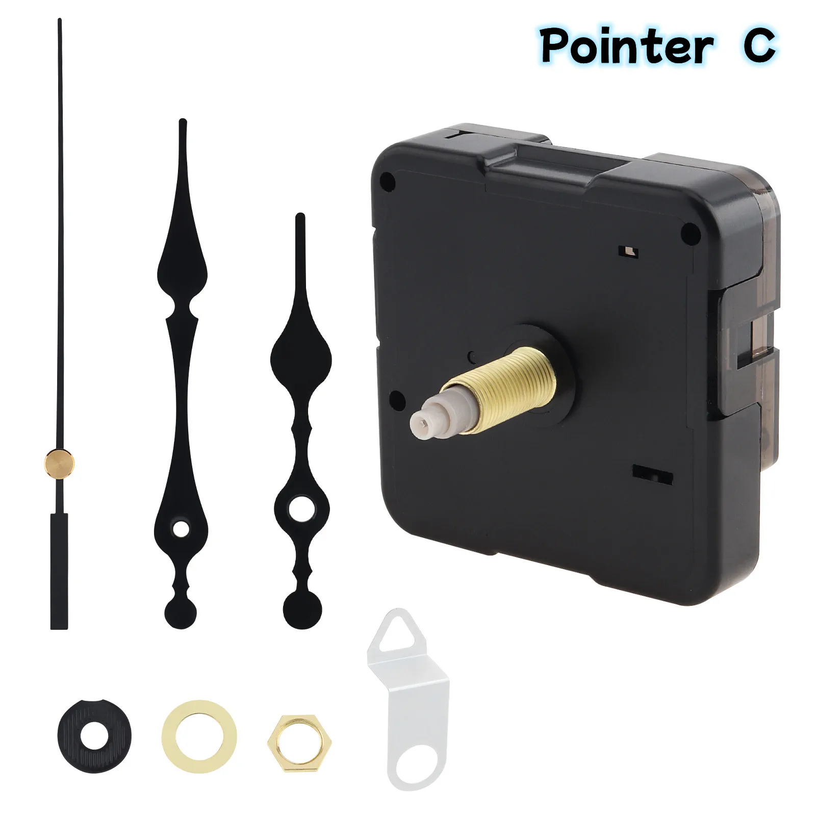 Wall Clock Movement Mechanism Clock Hands Long Shaft Silent Quartz Movement Clockwork Table DIY Watches Repair Tools - 3