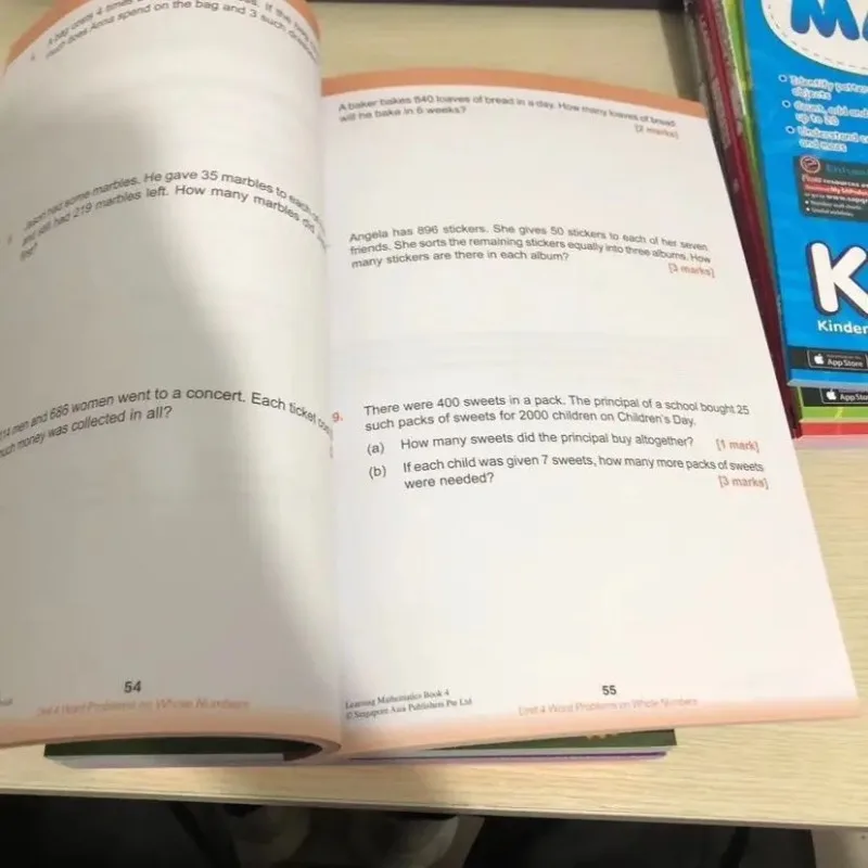 Singapore Math Workbook Set 4