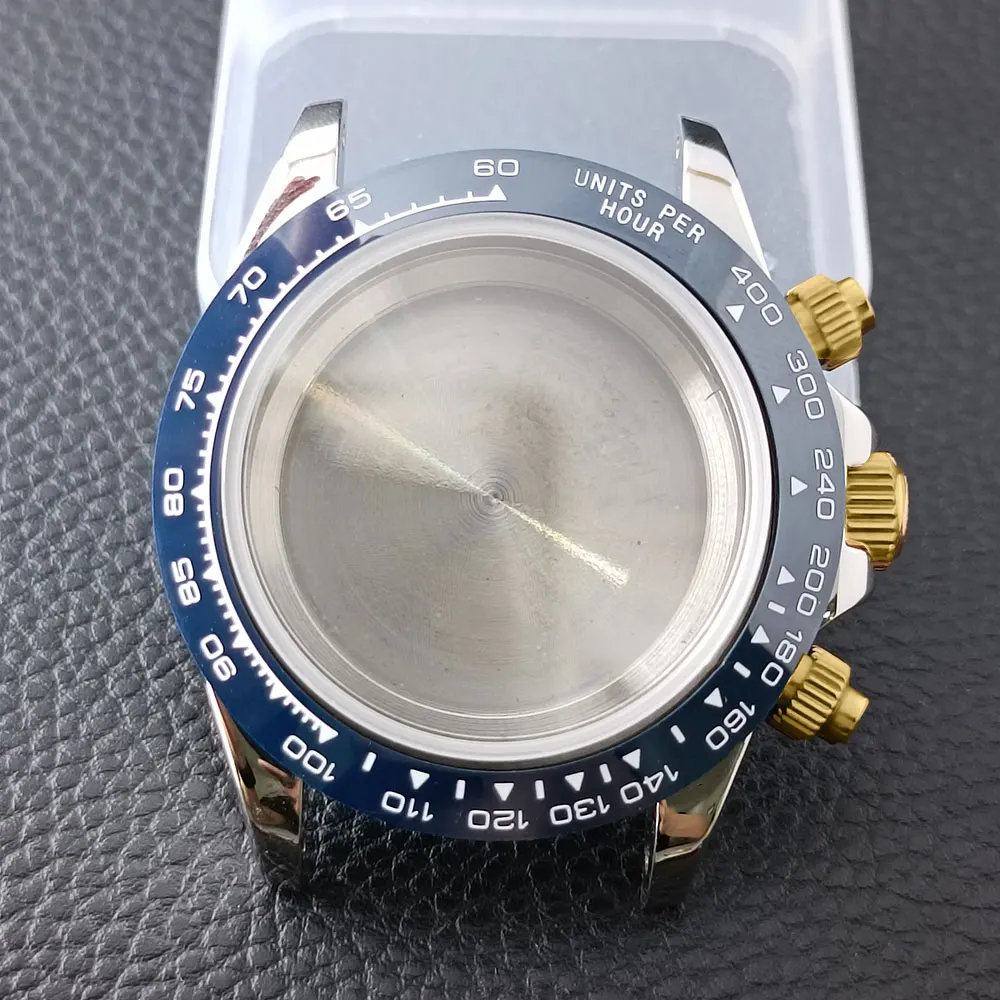 Elegant 39.3mm Silvery/Gold Men's Watch with Steel Case and 20mm Strap Box