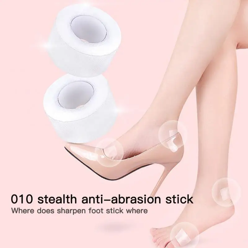 내마모성 발 패드 깔창 투명 발 옥수수 붕대, 피부 관리 도구, 뒤꿈치 삽입, 마모 방지 뒤꿈치 패치 보호대, 2 개