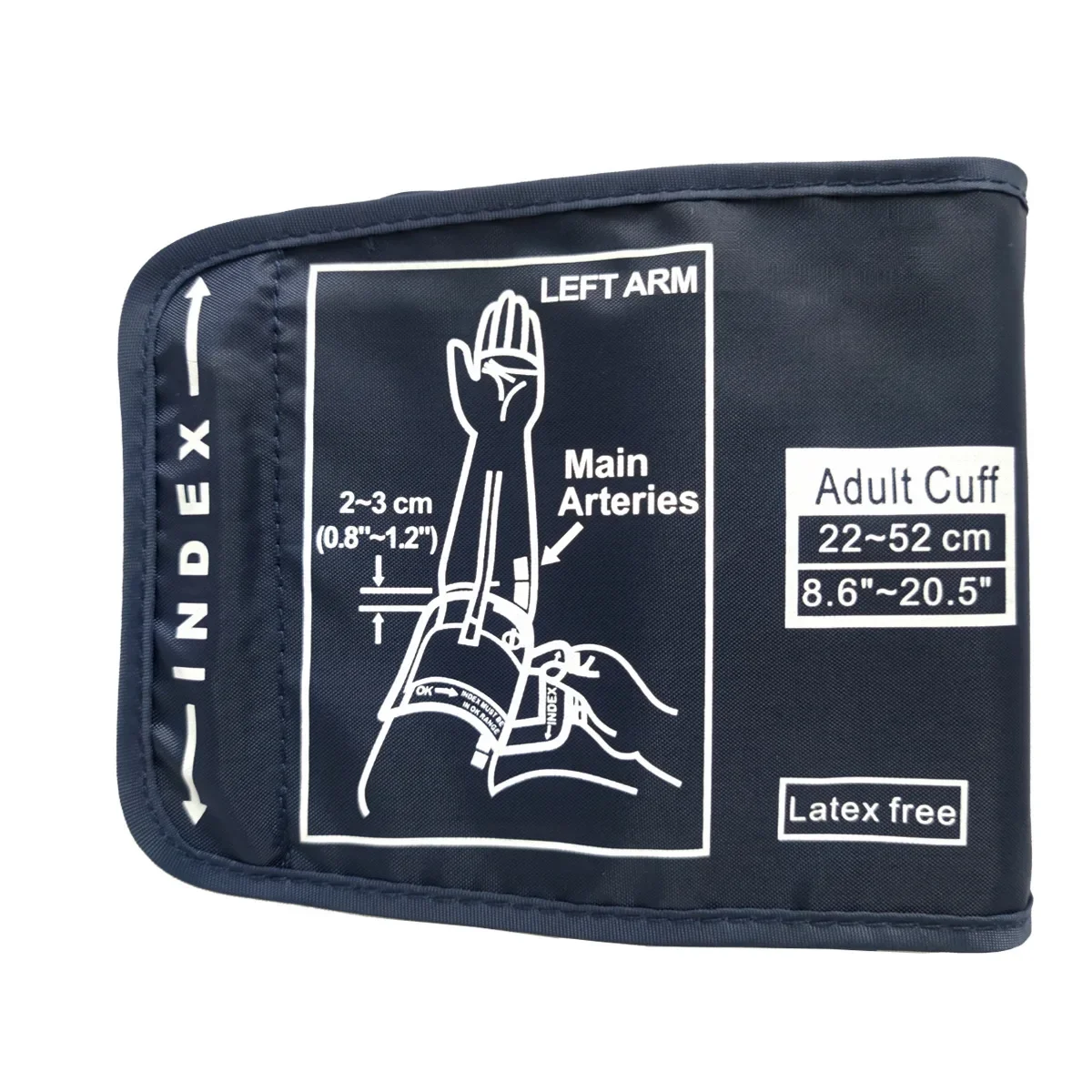 22-52cm Adult Blood Pressure Cuff for Arm Blood Pressure Monitor Meter Tonometer Sleeves Sphygmomanometer Belt 4.6mm interface