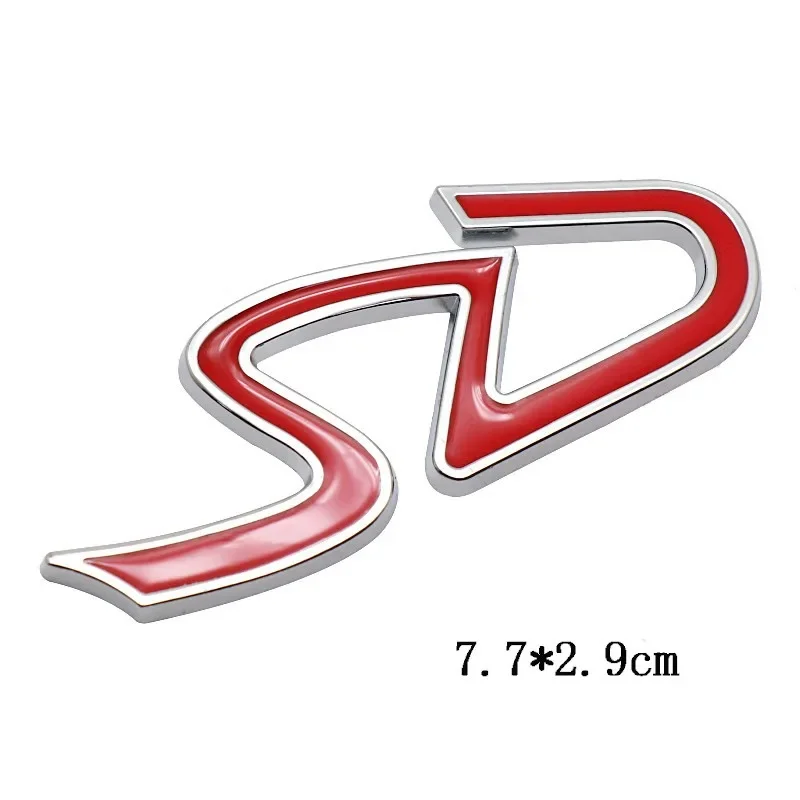 3D 금속 D SD 로고 후면 트렁크 엠블럼 배지, 차체 스티커 데칼, 미니 쿠퍼 S D R50 R53 R55 R56 F54 F55 F56 F57 용