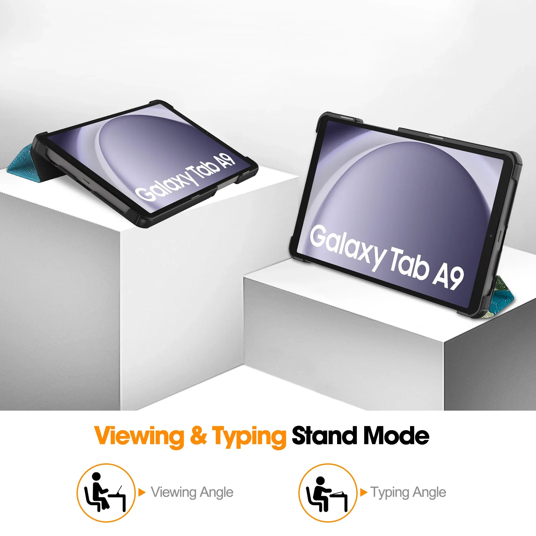 Magnetic Folding PU Leather Tablet Cover with Auto Sleep Function