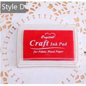 Mr Paper 15 Colors Inkpad Handmade DIY Craft Oil Based Ink Pad for Fabric Wood Paper Scrapbooking Ink pad Finger Painting D
