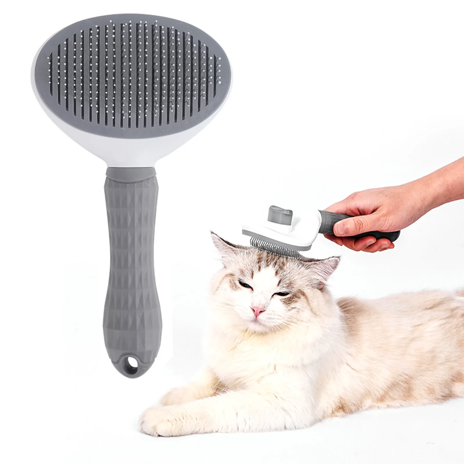 Cat Brush Pet Comb Self Cleaning Slicker Brushes for Shedding Grooming