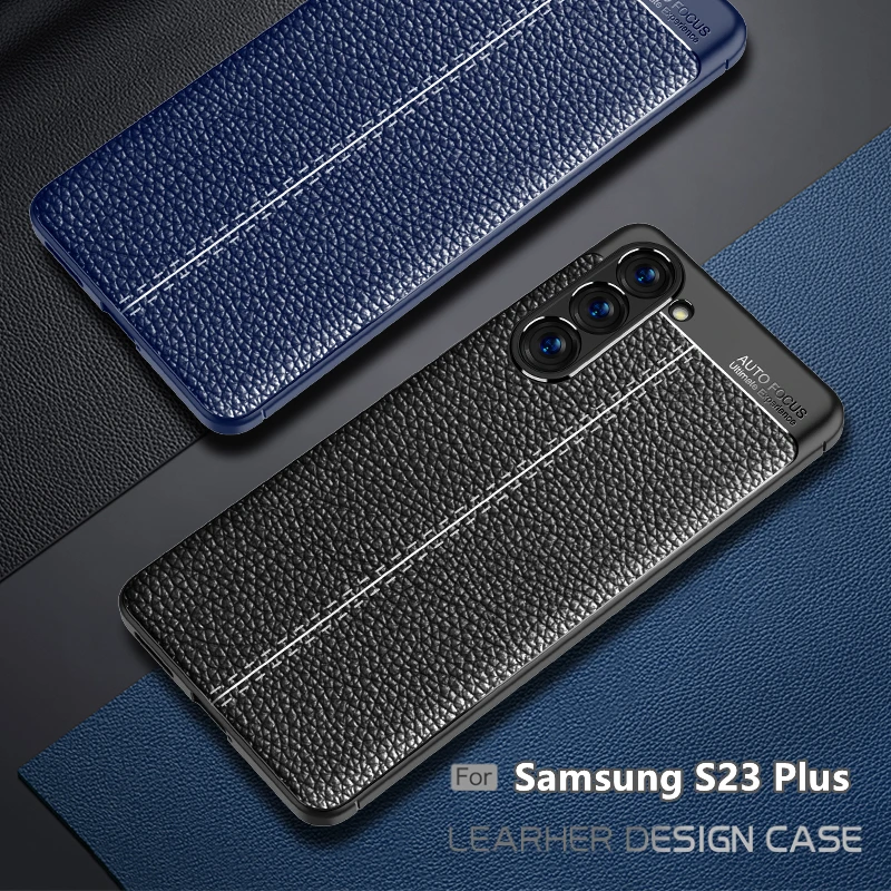 Per Samsung Galaxy S23 Plus Custodia Per Samsung S23 S 23 Plus Ultra Capas Paraurti Antiurto In Morbida Pelle Tpu Fundas S23 Plus