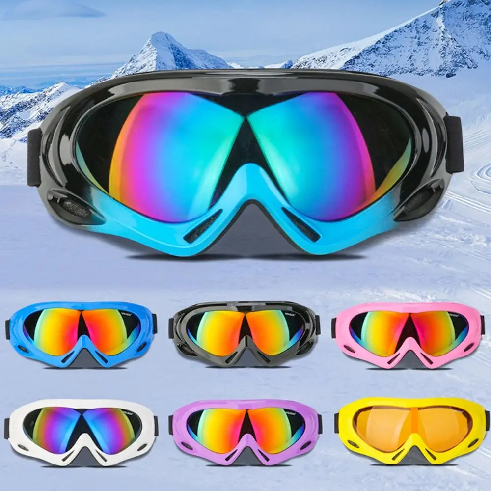 

Unisex Lens Frame Outdoor Sports Winter Windproof Snowboard Moto Cycling Ski Goggles Eyewear Glasses