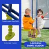 Babyjoy 440 lbs Swing Set 2-in-1 Kids Swing Stand w/Two Swings & One Glider for Backyard 6