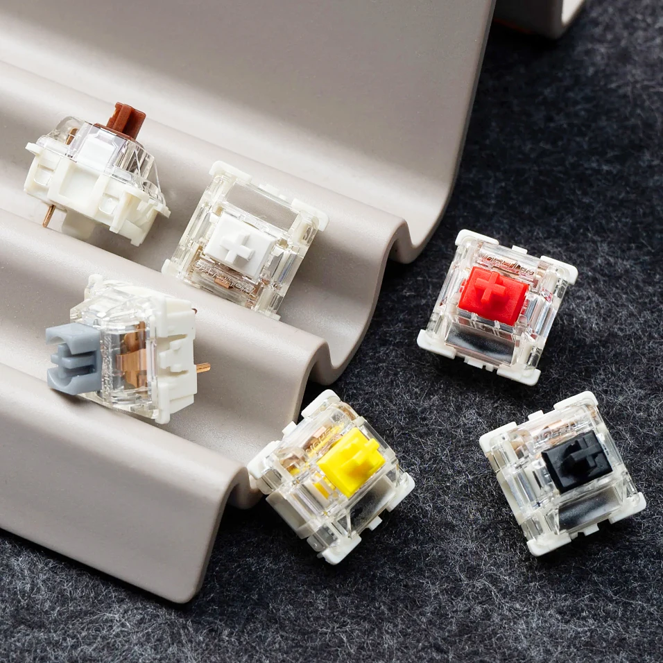Gateron Pro v2 Interruptor de 2.0 3pin Rgb Linear Tátil Branco Amarelo Vermelho Prata Interruptor Marrom para Teclado Mecânico Pré Lubed