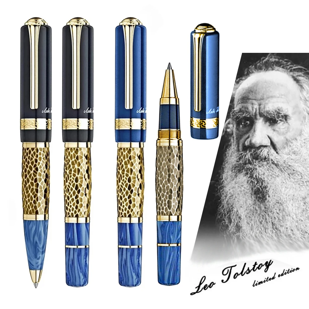 M Ballpoint Pen Writer Edition Leo Tolstoy Signature Luxury Stationery With Embossed Design